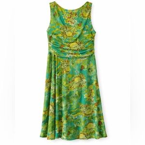 Lauren Ralph Lauren Floral Dress green size 14 sleeveless